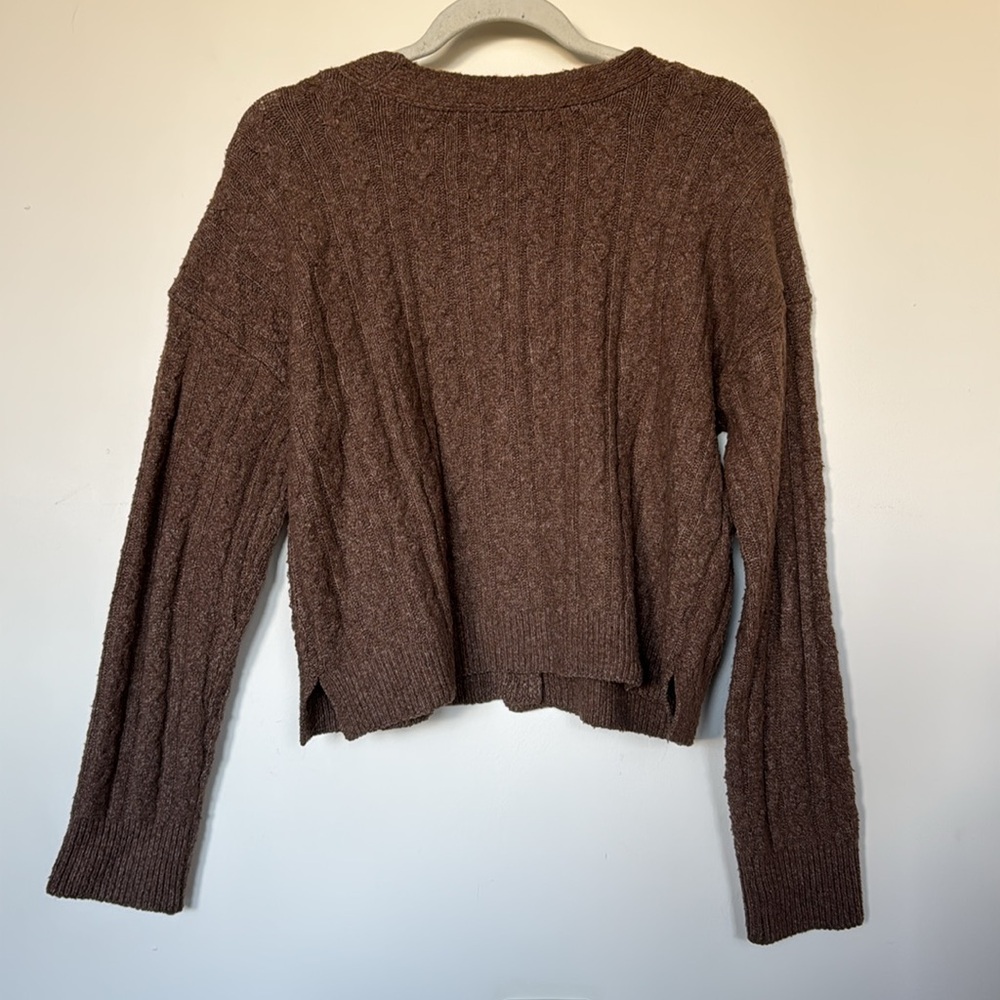 Pink Rose Ribbed Mini Cardigan - Picture 5 of 6
